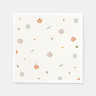 Servilleta De Papel Dulce de Otoño Baby Shower de la Pequeña Calabaza