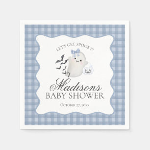 Servilleta De Papel Dulce de Shower de Bebé Fantasmita en Pastel Azul
