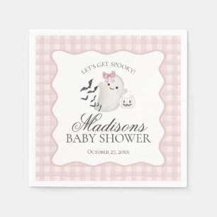 Servilleta De Papel Dulce de Shower de Bebé Fantasmita Pastel Rosa
