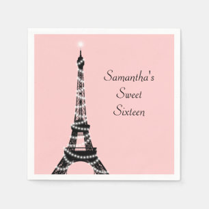 Servilleta De Papel Dulce Dieciséis Torre Eiffel