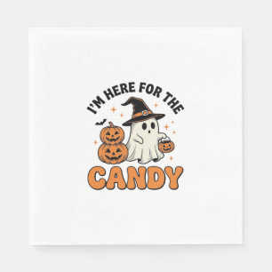 Servilleta De Papel Dulce divertido de Halloween Fantasma Calabaza Dis
