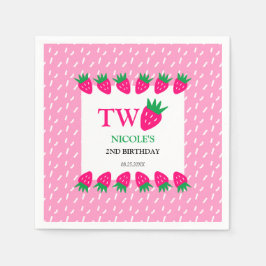 Servilleta De Papel Dulce dulce de fresa de color rosa