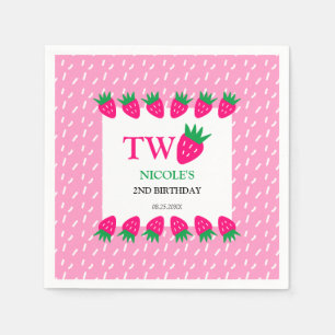 Servilleta De Papel Dulce dulce de fresa de color rosa
