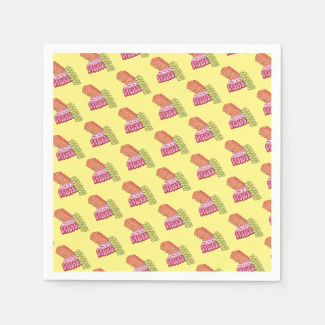 Servilleta De Papel Dulce dulce de la fiesta de los viejos Navidades d (Anverso)