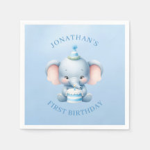 Dulce Elefante Azul cumpleaños