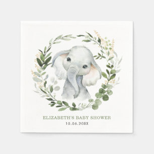 Servilleta De Papel Dulce Elefante de cacahuete Bebé de vegetación bot