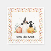 Dulce Fantasma y Gato Negro de Halloween