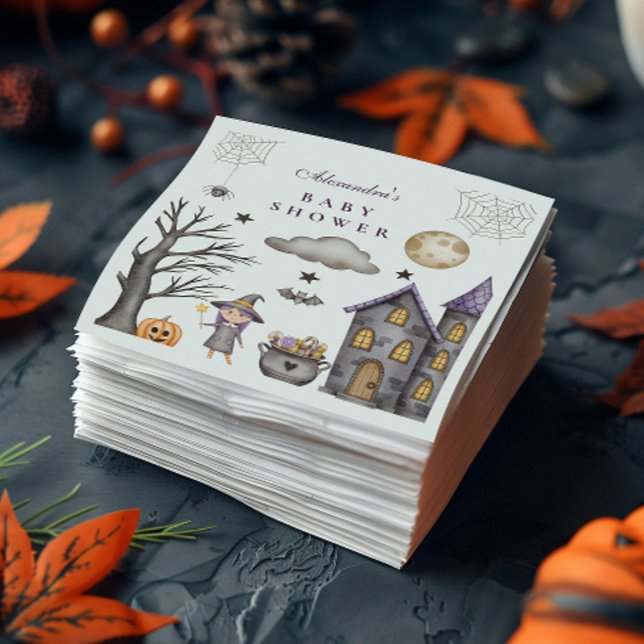 Servilleta De Papel Dulce Fiesta de Bebé de Halloween Caprichosa (Subido por el creador)