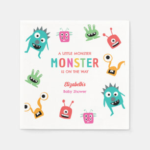 Servilleta De Papel Dulce Fiesta de Bebé de Monstruito Personalizada d