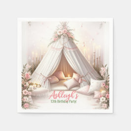 Servilleta De Papel Dulce Fiesta Pajama Girly Sleepover Cumpleaños