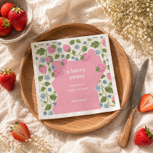 Servilleta De Papel Dulce Floral Rosa Fruta Dulce Conquette