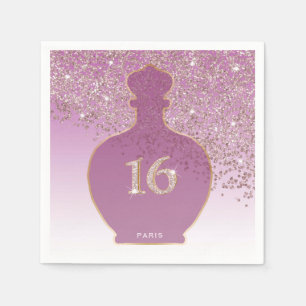 Servilleta De Papel Dulce Fragancia Rosé de 16, Boutique París Rosa Do