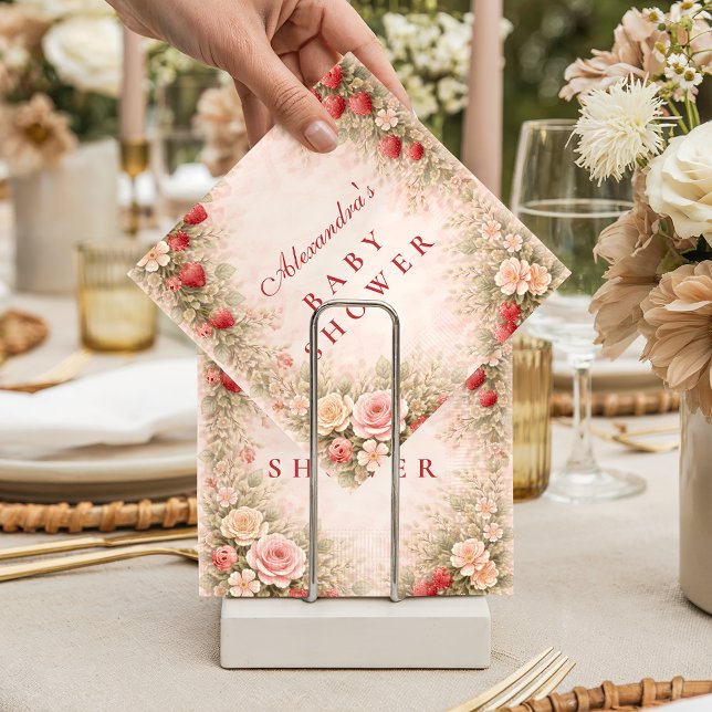 Servilleta De Papel Dulce Jardín de Fresas (Subido por el creador)