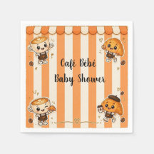 Dulce Kawaii Café Croissant Naranja Baby Shower