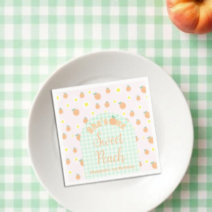 Servilleta De Papel Dulce Melocotón 1er Cumpleaños