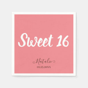 Servilleta De Papel Dulce minimalista 16 servilletas Fiestas