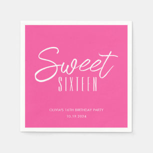 Servilleta De Papel Dulce moderno Dieciséis chicas rosados calientes 1