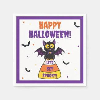 Servilleta De Papel Dulce Murciélago Vampiro Halloween Maíz de Caramel