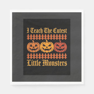 Servilleta De Papel Dulce o Truco de Halloween Pequeños Monstruos Cala