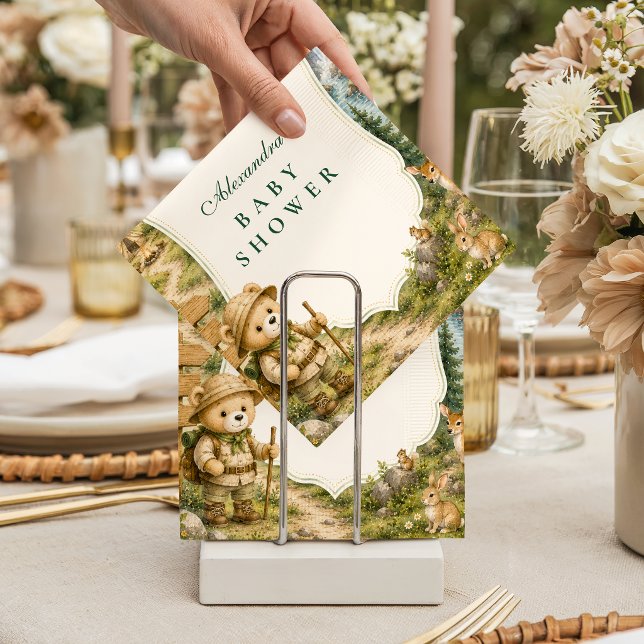Servilleta De Papel Dulce Oso Fiesta de Bebé de Camping (Subido por el creador)