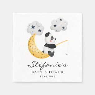 Servilleta De Papel Dulce Panda Acuarela Twinkle Twinkle Baby Shower
