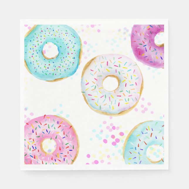 Servilleta De Papel Dulce Papel de Fiesta de Cumpleaños de Donas Moder (Anverso)