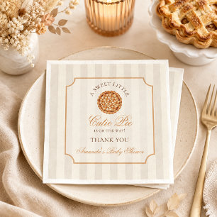 Servilleta De Papel Dulce Pastelito Neutral Baby Shower de Otoño
