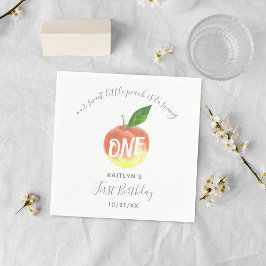 Servilleta De Papel Dulce Peach First Birthday