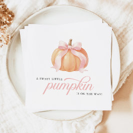 Servilleta De Papel Dulce Pequeña Calabaza en Camino Fiesta de Bebé
