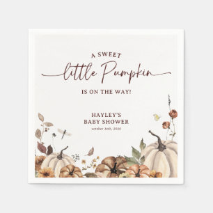Servilleta De Papel Dulce pequeña fiesta de bebé de calabaza de otoño