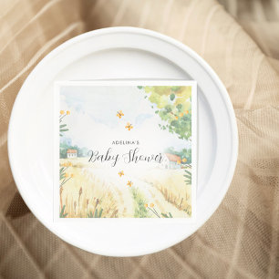 Servilleta De Papel Dulce pequeña granja Baby Shower 