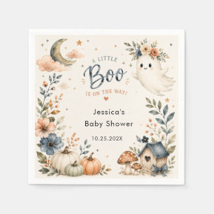 Servilleta De Papel Dulce Pequeño Boo en Camino Baby Shower