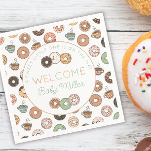 Servilleta De Papel Dulce Pequeño Uno Donas Personalizadas para Baby S
