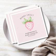 Dulce Rosa de Fresa para Baby Shower de Niña