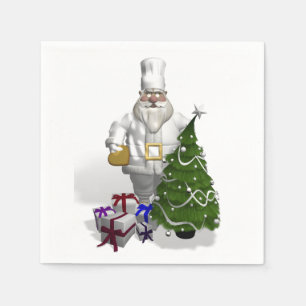 Servilleta De Papel Dulce Santa Claus Chef
