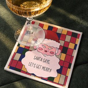 Servilleta De Papel Dulce Santa Dice, ¡Vamos a Divertirnos! Fiesta de 
