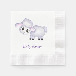Servilleta De Papel Dulce Shower de Baby Little Lamb Sheep