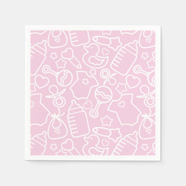 Servilleta De Papel Dulce Sprinkles Pink (Anverso)