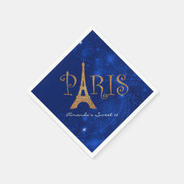 Servilleta De Papel Dulce tema de París 16 Personalizados