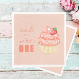 Servilleta De Papel Dulce uno, fiesta de chicas de primer cumpleaños P