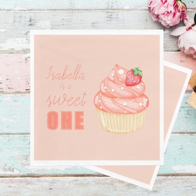 Servilleta De Papel Dulce uno, fiesta de chicas de primer cumpleaños P (Subido por el creador)