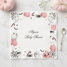 Dulce y espeluznante baby shower rosa para Little