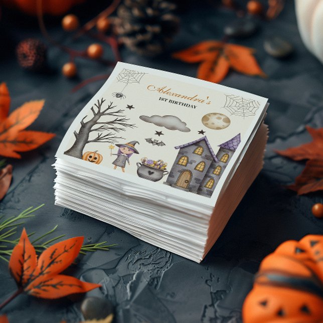 Servilleta De Papel Dulce y espeluznante Bruja (Subido por el creador)