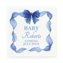 Dulce y Suave Baby Shower de Niño Azul