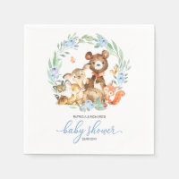Dulces Animales del Bosque Verde Baby Shower