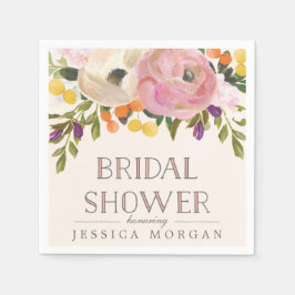 Servilleta De Papel Dulces Blooms Ducha de novia