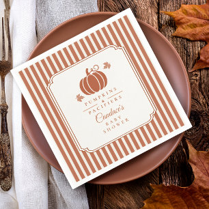 Servilleta De Papel Dulces Calabazas y Chupetes Baby Shower