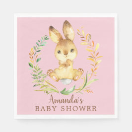Servilleta De Papel Dulces Chicas de conejo Baby Shower Papel