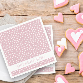 Servilleta De Papel Dulces corazones fiesta personalizada de cumpleaño