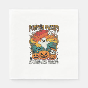 Servilleta De Papel Dulces De Calabaza Espeluznantes Halloween Fantasm